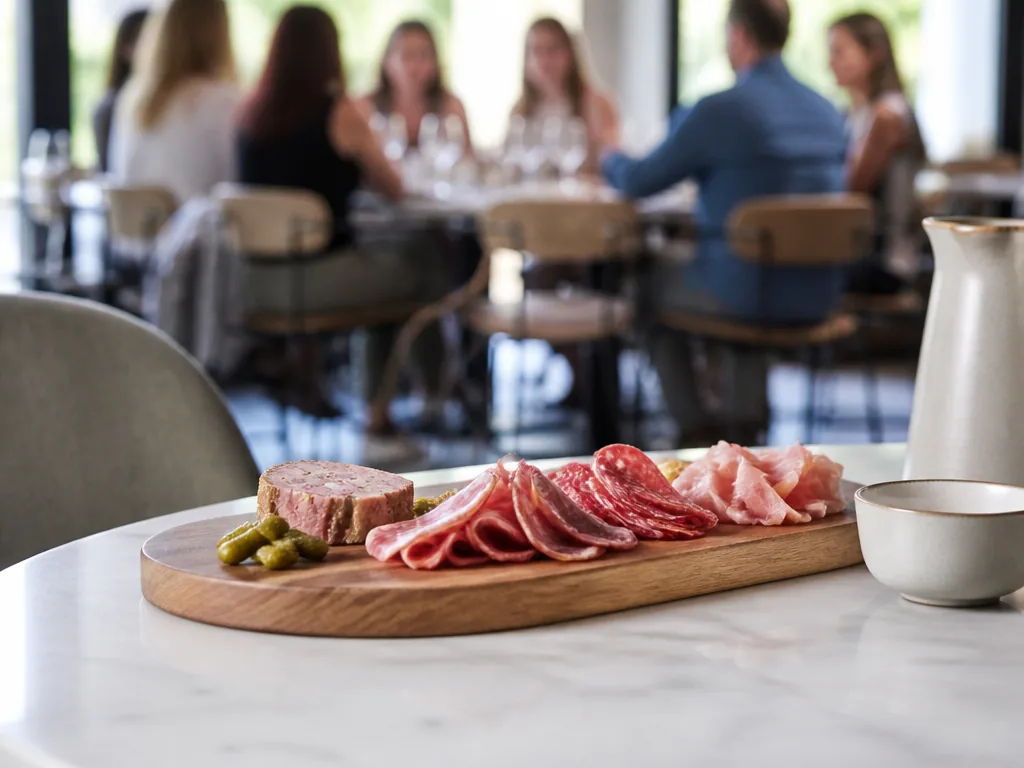 Dans la charcuterie Rousseau, il ne reste qu'un saucisson sur l'étal